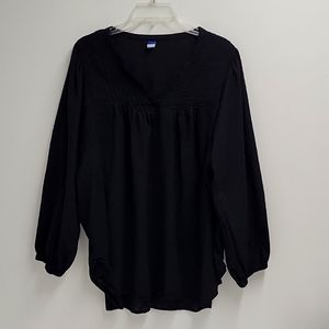 Old Navy Plus Size Black Tunic Top Size XXL